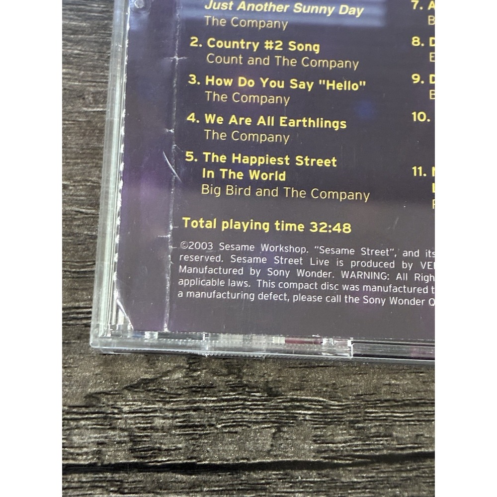 Sesame Street Live: Out Of This World CD (2003) Cast Album - Picture 3 of 6
